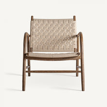 Load image into Gallery viewer, Oak wood lounge chair