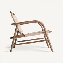 Load image into Gallery viewer, Oak wood lounge chair