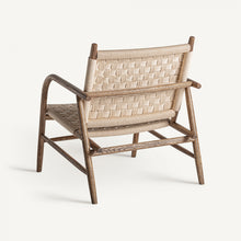 Load image into Gallery viewer, Oak wood lounge chair