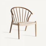 Oak nordic lounge chair