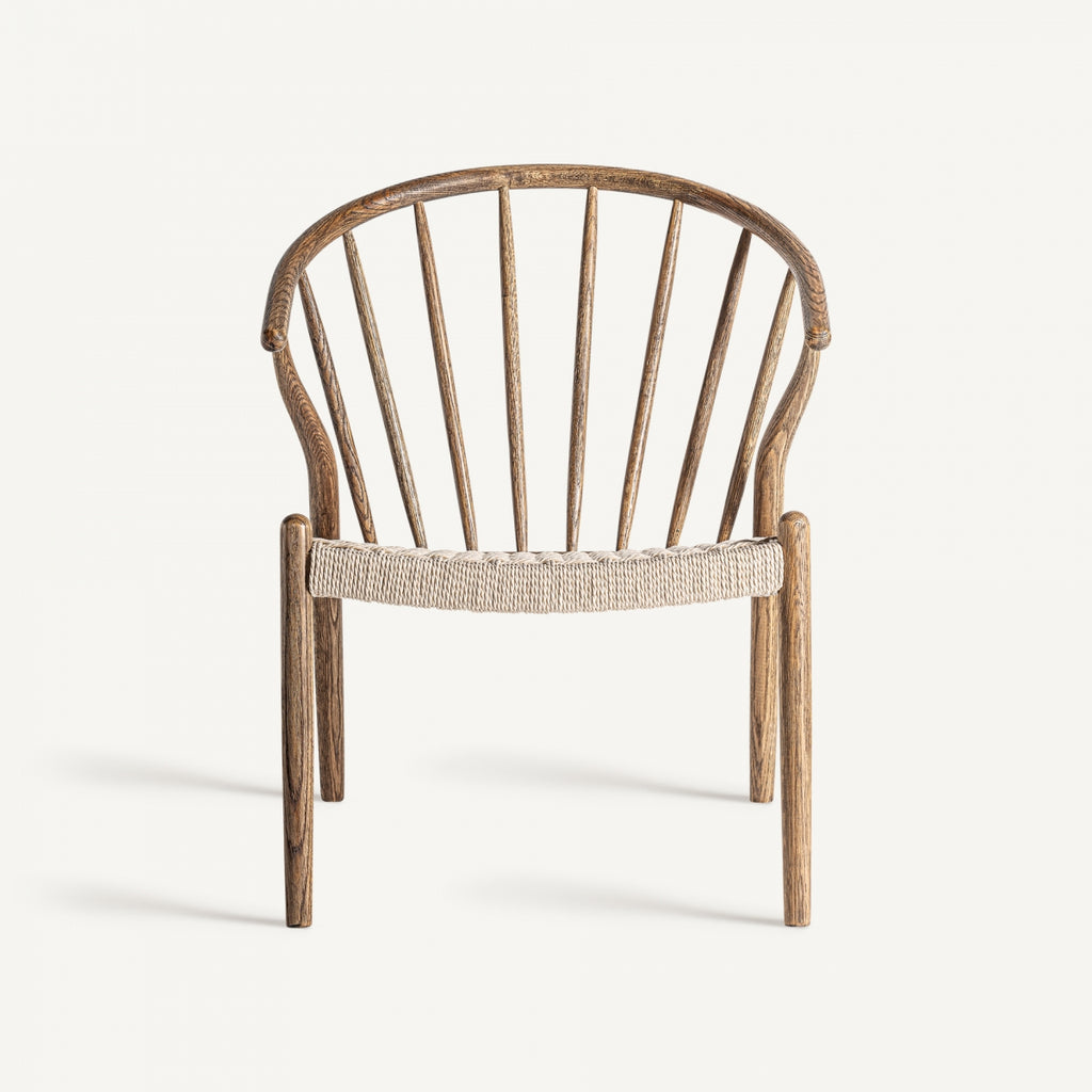 Oak nordic lounge chair