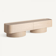 Cargar imagen en el visor de la galería, Cream Oak Tv Stand