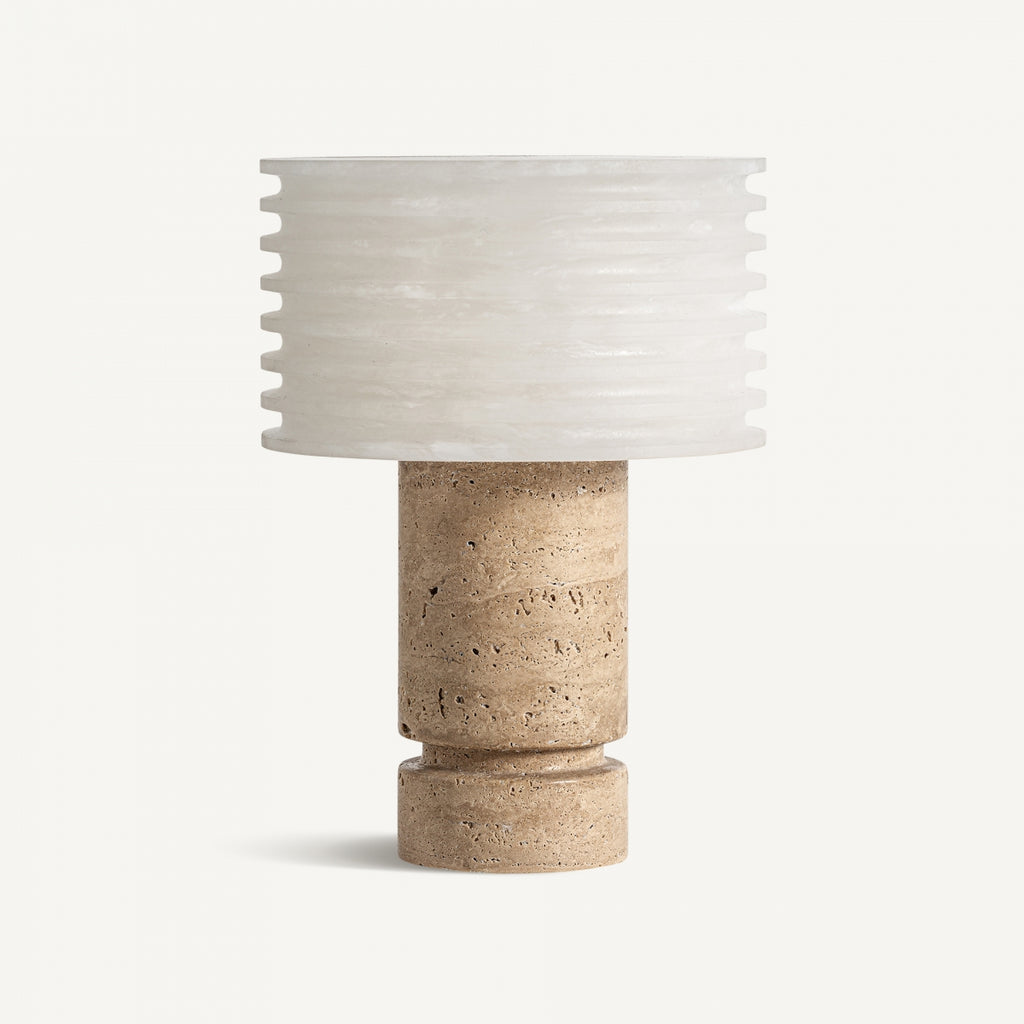 TRAVERTINE TABLE LAMP