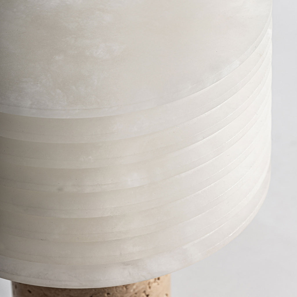 TRAVERTINE TABLE LAMP