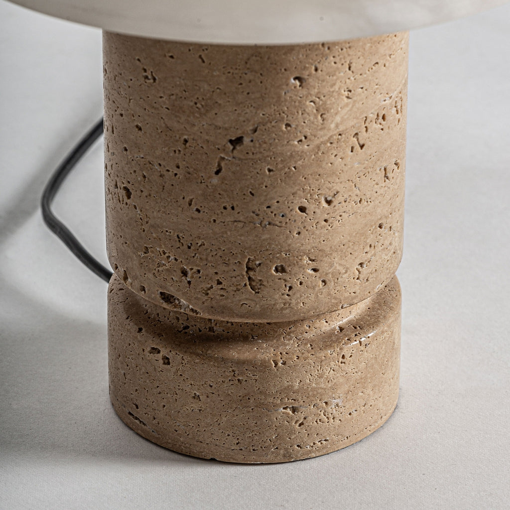 TRAVERTINE TABLE LAMP