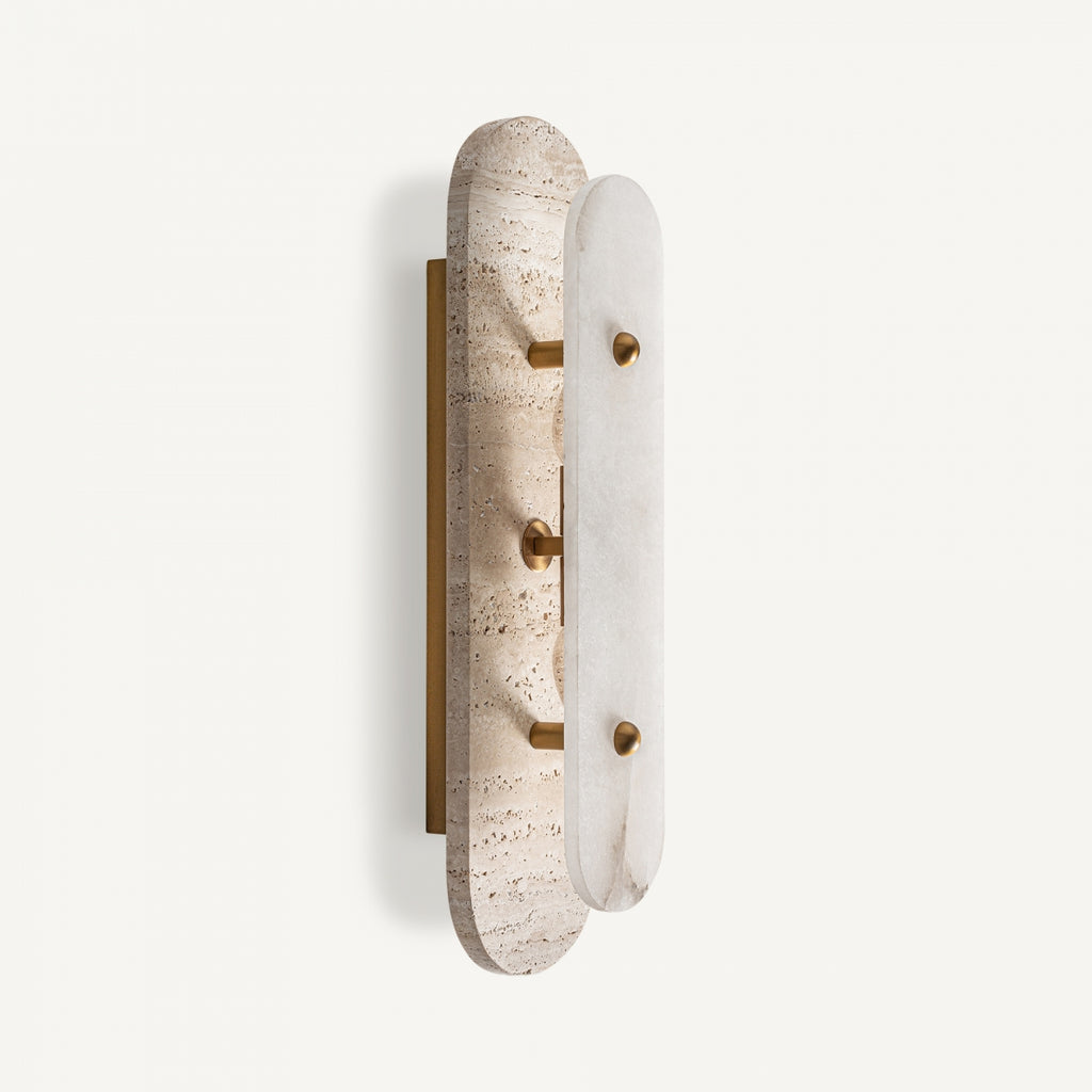 Travertine wall lamp