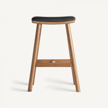 Load image into Gallery viewer, Oak wood counter stools