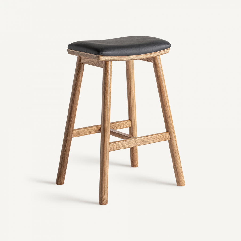 Oak wood counter stools