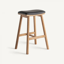 Load image into Gallery viewer, Oak wood counter stools