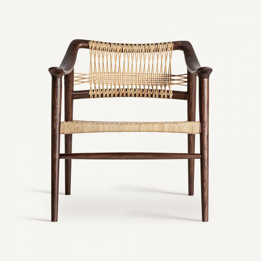 Ash wood lounge chair