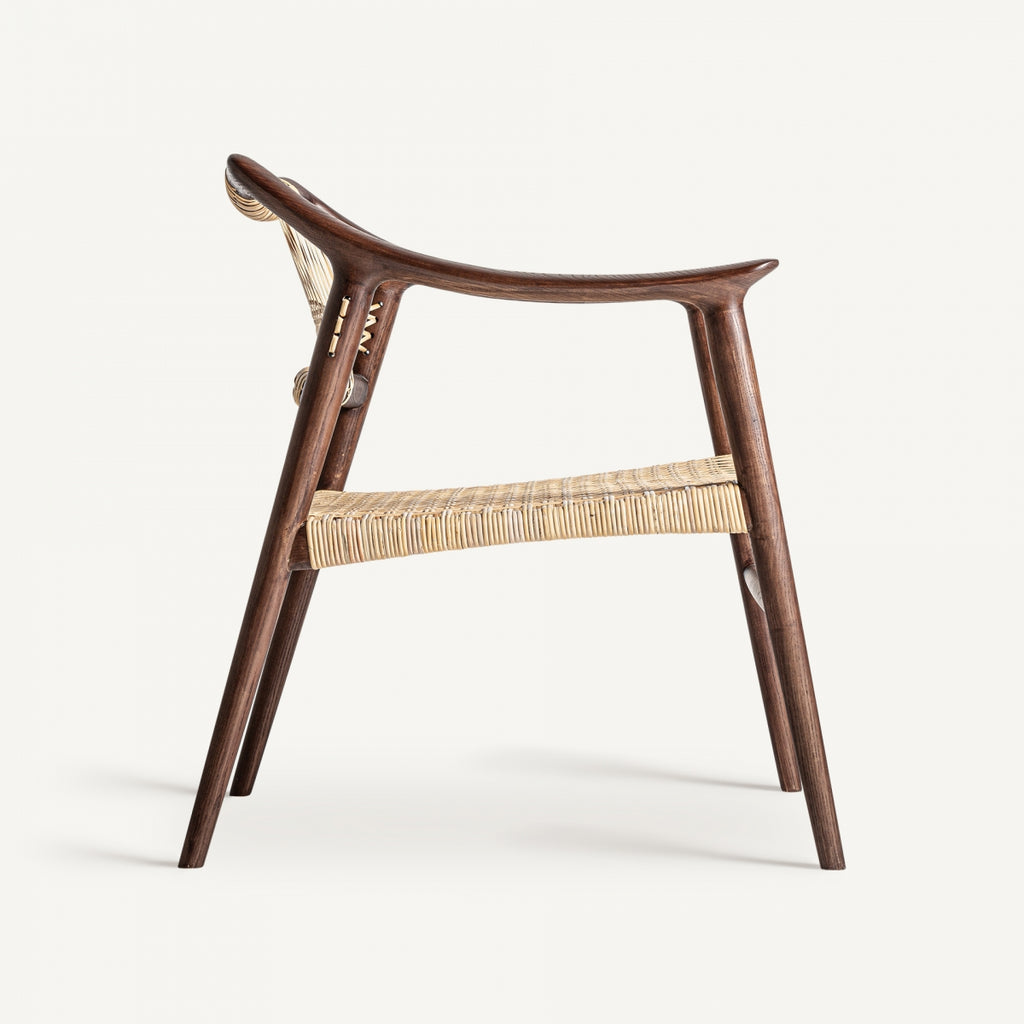 Ash wood lounge chair