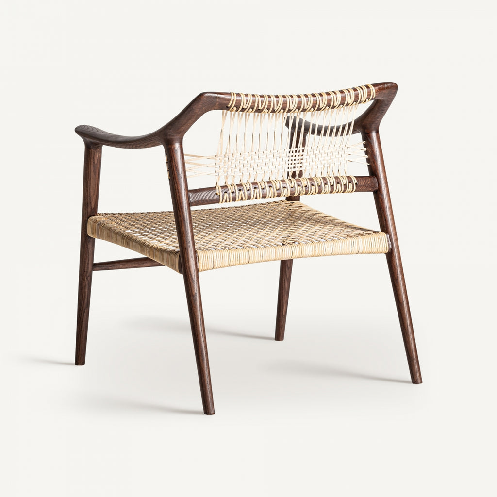 Ash wood lounge chair