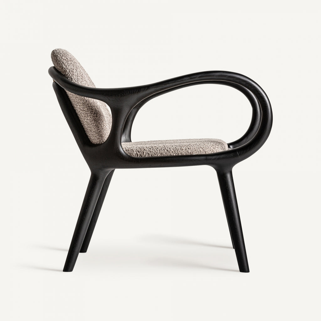 Ash wood armchair