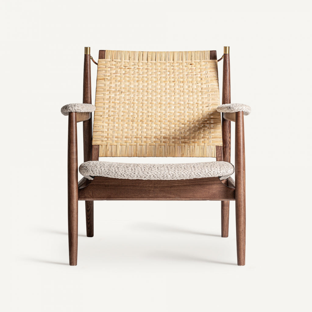 Ash wood lounge chair