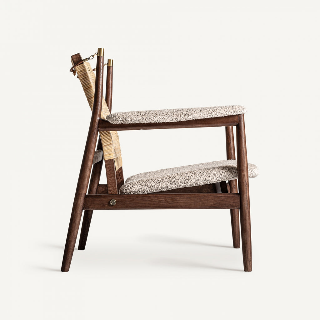 Ash wood lounge chair