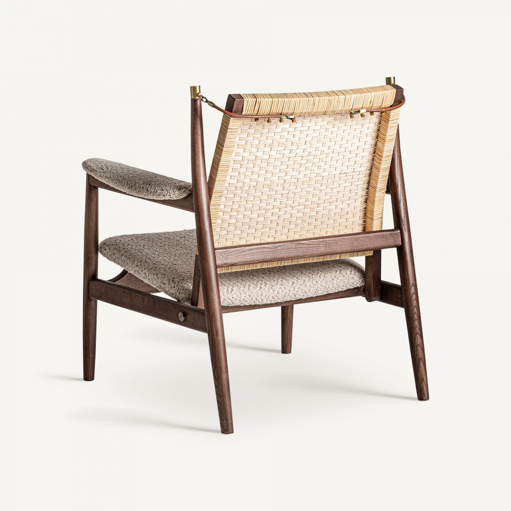 Ash wood lounge chair