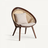 Ash wood armchair