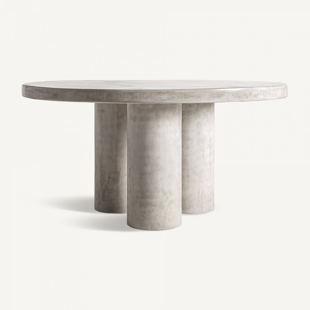 Concrete dining table