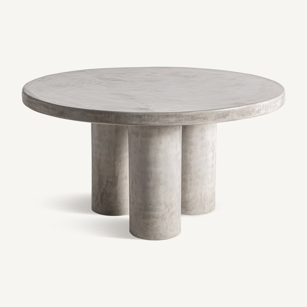 Concrete dining table