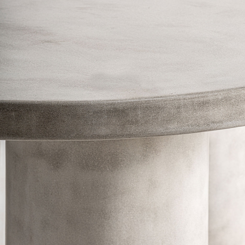 Concrete dining table