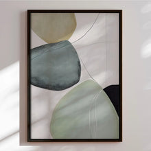 Load image into Gallery viewer, Handmade panting in frame - Green II