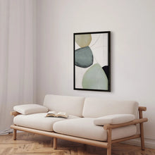 Load image into Gallery viewer, Handmade panting in frame - Green II