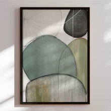 Load image into Gallery viewer, Handmade panting in frame - Green III