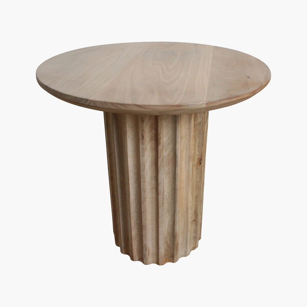 Bullnose side table natural 50 cm