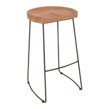 Bar chair wood iron