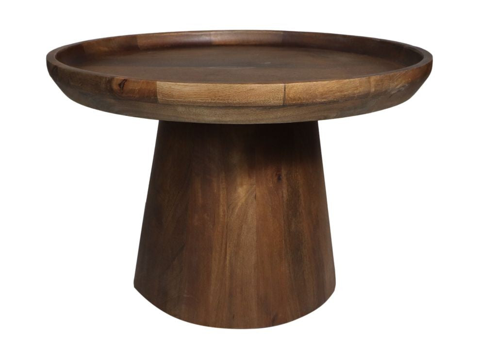 Round Side Table Drum-60x60x40-Brown-Mango