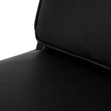 Load image into Gallery viewer, BLACK TEAK WOOD-LEATHER ARMCHAIR 78 X 64 X 75 CM