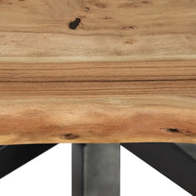 Load image into Gallery viewer, DINING TABLE NATURAL-BLACK WOOD-IRON 160 X 90 X 76 CM