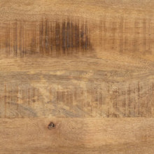 Load image into Gallery viewer, DINING TABLE NATURAL-BLACK WOOD-IRON 140 X 140 X 77 CM