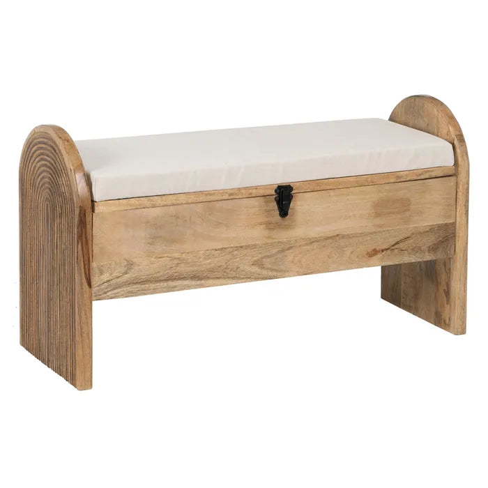 BENCH-CHEST WEAVE-WOOD 100 X 35 X 56 CM