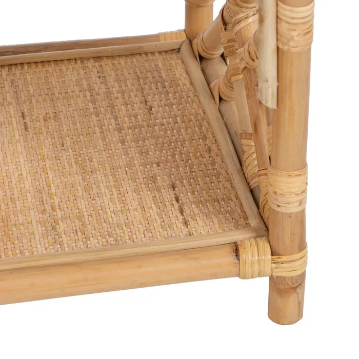 LITTLE BED SIDE TABLE RATTAN BEDROOM 45 X 35 X 50 CM