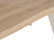 Load image into Gallery viewer, DINING TABLE NATURAL-CREAM MDF-METAL 180 X 90 X 75 CM