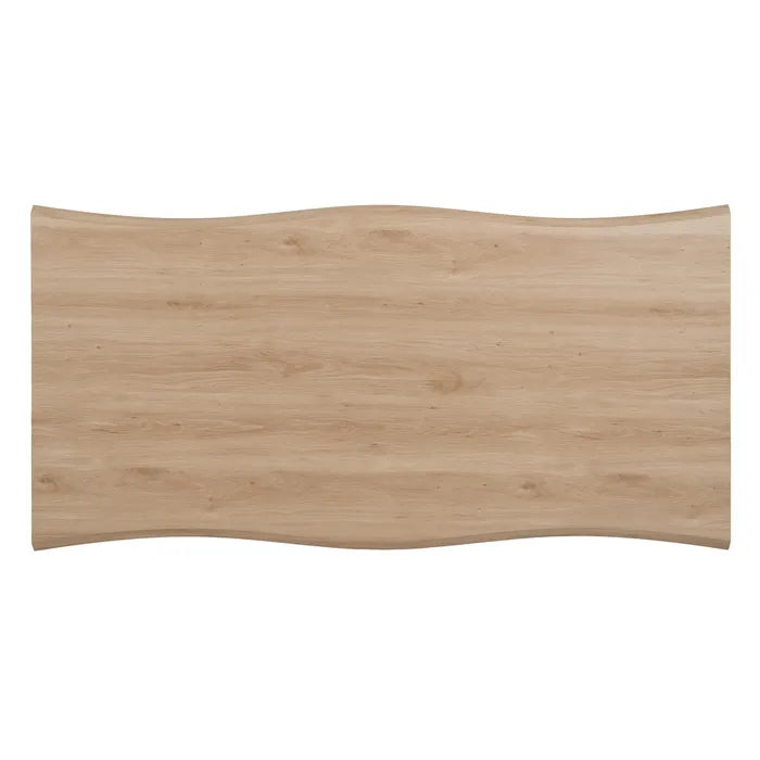 DINING TABLE NATURAL-CREAM MDF-METAL 180 X 90 X 75 CM