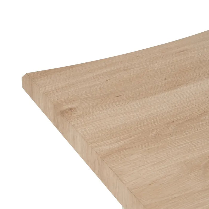 DINING TABLE NATURAL-CREAM MDF-METAL 160 X 90 X 75 CM