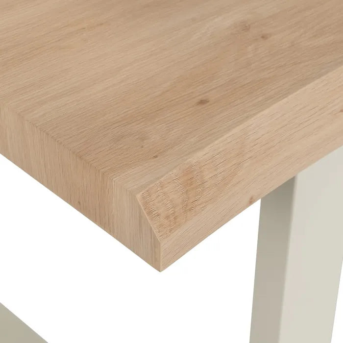 DINING TABLE NATURAL-CREAM MDF-METAL 160 X 90 X 75 CM