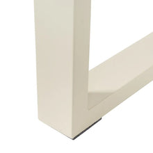 Load image into Gallery viewer, DINING TABLE NATURAL-CREAM MDF-METAL 160 X 90 X 75 CM