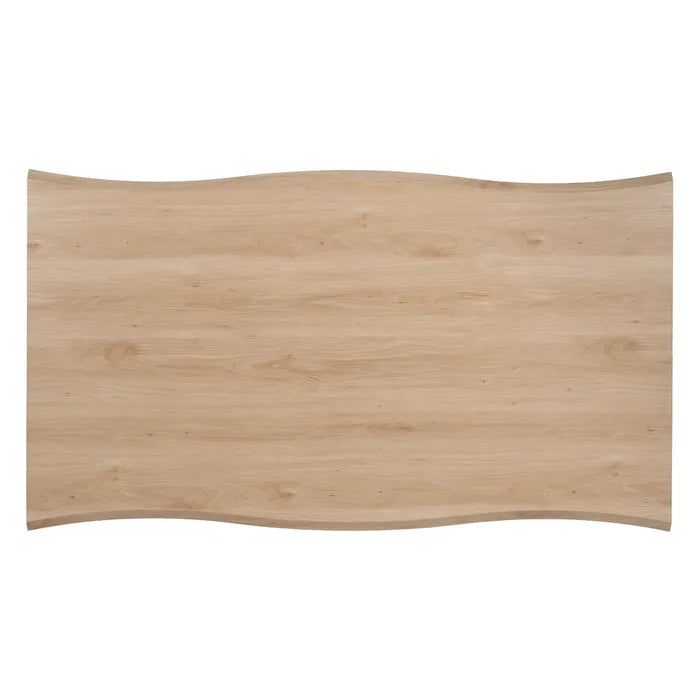 DINING TABLE NATURAL-CREAM MDF-METAL 160 X 90 X 75 CM