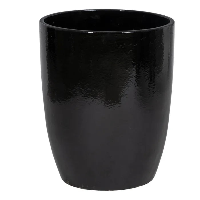 S/5 VASES BLACK CERAMIC DECORATION 56 X 56 X 70 CM