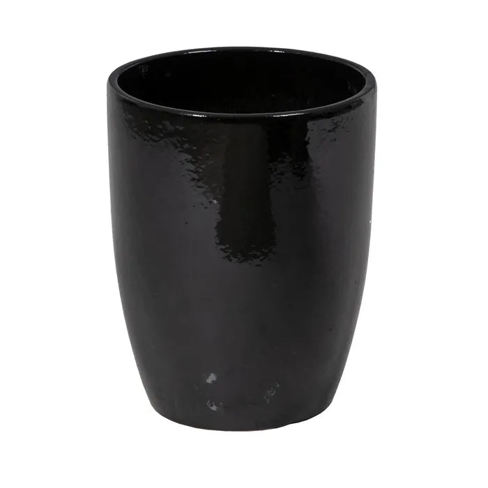 S/5 VASES BLACK CERAMIC DECORATION 56 X 56 X 70 CM