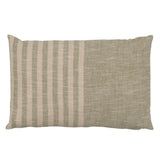 CUSHION GREY LINEN-COTTON  60 X 40 CM