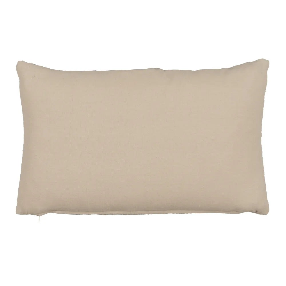 GREY LINEN-COTTON CUSHION 50 X 30 CM