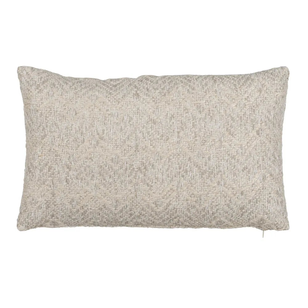 GREY LINEN-COTTON CUSHION 50 X 30 CM