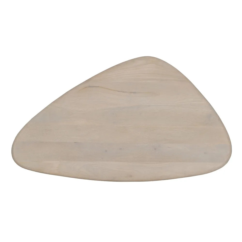 TABLE WHITE MANGO WOOD-MDF 110 X 64 X 34 CM