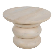 Carica l&#39;immagine nel visualizzatore di Gallery, TABLE WHITE MANGO WOOD 50 X 50 X 34 CM