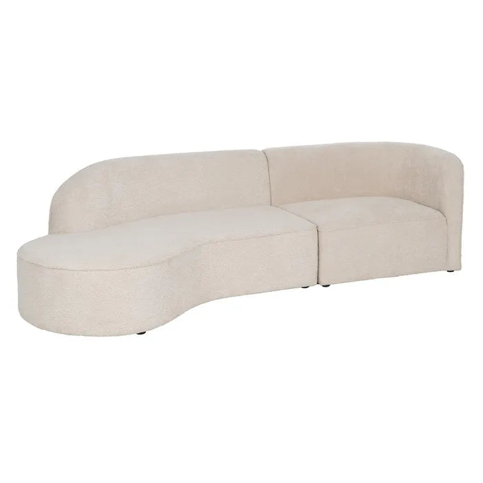 SOFA 2 PIECES BEIGE FABRIC ROOM 300 X 107 X 75 CM