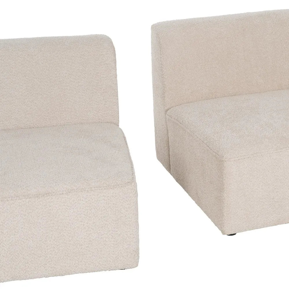 SOFA 2 PIECES BEIGE FABRIC ROOM 300 X 107 X 75 CM